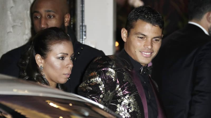 Thiago Silva et sa femme