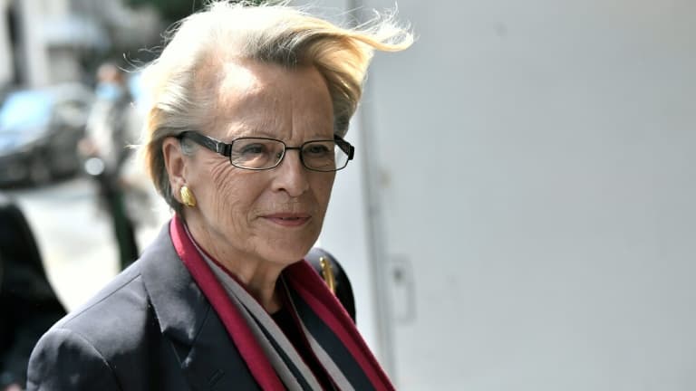 L'ex-ministre Michèle Alliot-Marie, le 3 mai 2022 à Paris