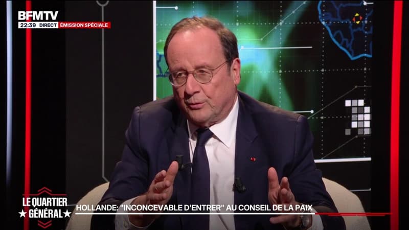 "On ne paye pas pour venir dans une instance", fustige François Hollande à propos du Conseil de paix de Donald Trump