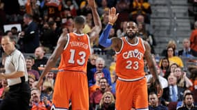 Tristan Thompson et LeBron James
