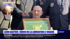 Ouistreham: le héros de la Libération Léon Gautier fête ses 100 ans