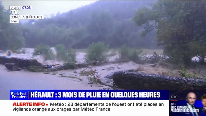 Hrault 3 mois de pluie en quelques heures