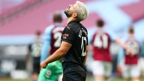Sergio Aguero avec Manchester City, à Londres le 24 octobre 2020