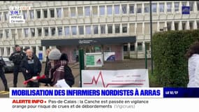 Arras: les infirmiers mobilisés pour demander une revalorisation de leur travail