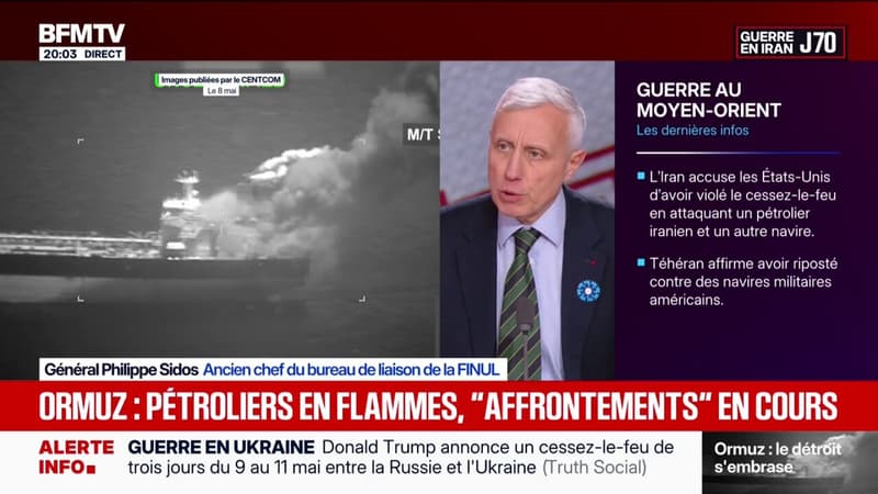Détroit d'Ormuz: "Il y a une aggravation dans la façon de traiter les bateaux iraniens", analyse Philippe Sidos, ancien chef du bureau de liaison de la FINUL