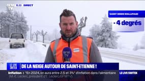 "En moyenne, on a une bonne vingtaine, trentaine de centimètres": de la neige est tombée dans la Loire