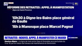 Retraites: des manifestations à Digne-les-Bains et Manosque