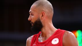 Evan Fournier sous le maillot de l'Olympiacos.