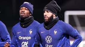 Marcus Thuram et Karim Benzema, le 14 novembre 2022.