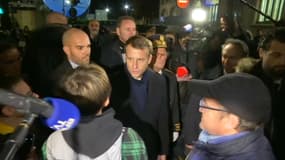 Emmanuel Macron à Epernay. 