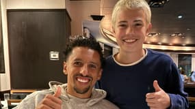 Marquinhos avec Weston dans un restaurant d'Atlanta