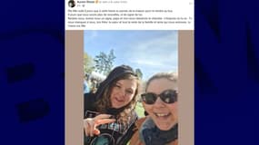 Le message publié le 2 décembre 2024 par la mère de Morgane, l'adolescente de 13 ans disparue dans le secteur de Pabu (Côtes-d'Armor) le 25 novembre 2024. 