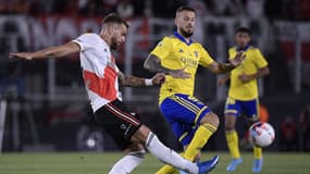 Dario Benedetto lors du Super Clasico face à River Plate 