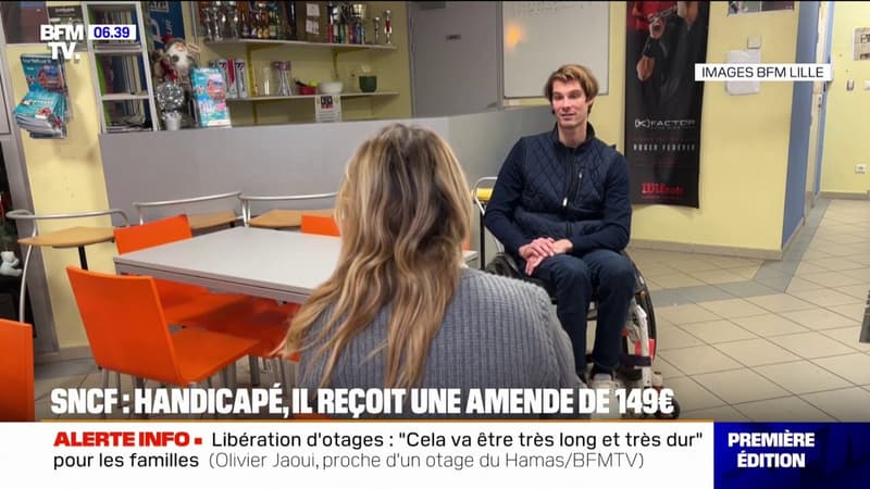 Alex Alletru, para-athlète, verbalisé dans un train pour s'être assis sur une place handicapée