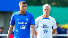 Kylian Mbappé avec Didier Deschamps en juin 2023