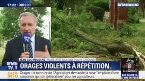 Selon le maire de Toulouse, les orages "ont été très soudains et très violents"