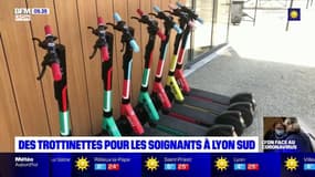 A l'hôpital Lyon Sud, des trottinettes gratuites pour les soignants