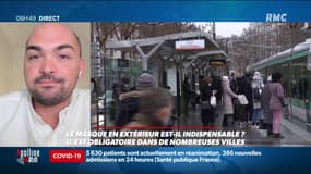 Le port du masque en extérieur est-il encore indispensable ? "Il doit devenir une simple mesure de protection en cas de symptômes dans le futur" estime Pascal Crépey, épidémiologiste