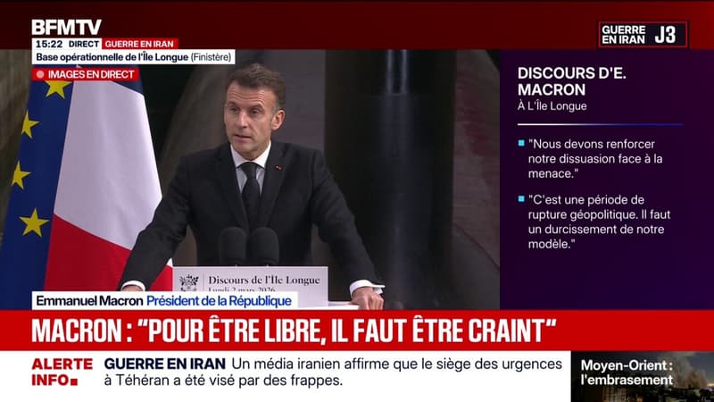 Dissuasion nucléaire: Emmanuel Macron annonce que le nouveau sous-marin nucléaire lanceur d'engins français se nommera "l'Invincible"