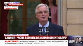Michel Barnier souhaite que "cette nouvelle page qui commence soit une période utile pour les Français et pour la France"