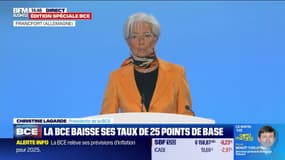 La BCE baisse ses taux de 25 points de base