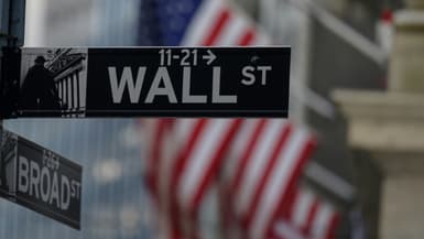 Wall Street, coeur financier des Etats-Unis, à New York, le 4 janvier 2022