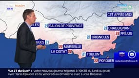 Météo Var: un voile nuageux s'installe dans l'après-midi, jusqu'à 21°C à Toulon