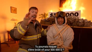 Mrbeast dans sa dernière vidéo, le 28 octobre dernier.