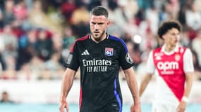 Le milieu Jordan Veretout avec l'OL en Ligue 1 contre Monaco, le 10 mai 2025