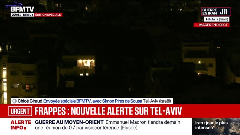 Les sirènes d'alerte retentissent à Tel-Aviv après le lancement d'une nouvelle salve de missiles depuis l'Iran