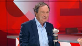 Michel-Édouard Leclerc, président des centres E.Leclerc, le 10 mai 2023 sur BFMTV-RMC.