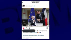 Une capture d'écran d'une photo postée puis retirée par Clément Beaune sur son compte Instagram
