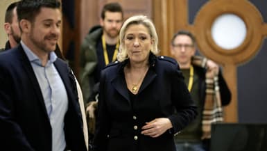 Marine Le Pen au tribunal correctionnel de Paris le 21 janvier 2026