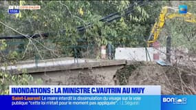 Le Muy: la ministre Catherine Vautrin à la rencontre des victimes des intempéries