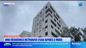 La Valette-du-Var: une résidence retrouve l'eau après deux mois