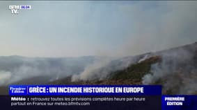 La Grèce frappée par "le plus grand incendie jamais enregistré dans l'UE"