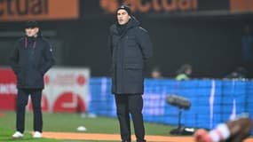 Paulo Fonseca lors de Lorient-OL, le 7 décembre 2025.