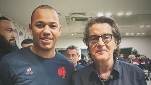 Gaël Fickou et Francis Cabrel.