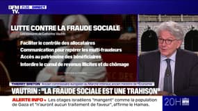 Pour Thierry Breton, Catherine Vautrin "a raison de s'attaquer" à la fraude sociale mais estime "qu'il faut s'attaquer à d'autres questions plus larges et multiples"