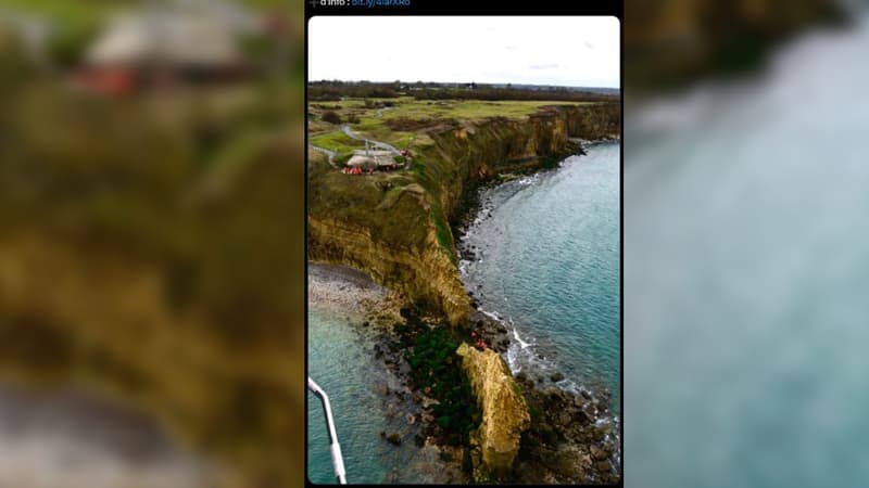 Quatre personnes et cinq chiens ont été secourus à la point du Hoc (Calvados), ce jeudi 20 février 2025.