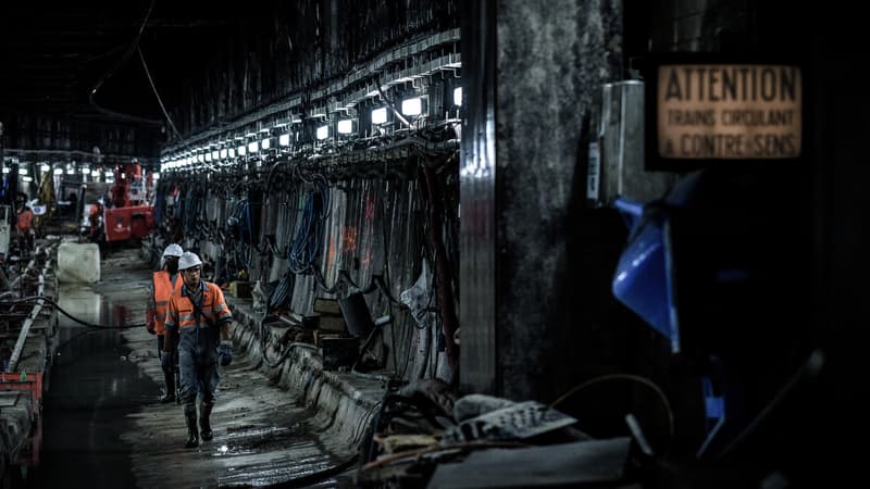 Tunnel du RER A à Saint-Michel en 2016