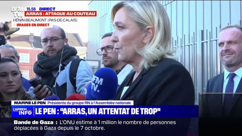 Marine Le Pen, sur l'attaque à Arras: 