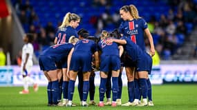 Les joueuses du PSG le 17 mai 2024.