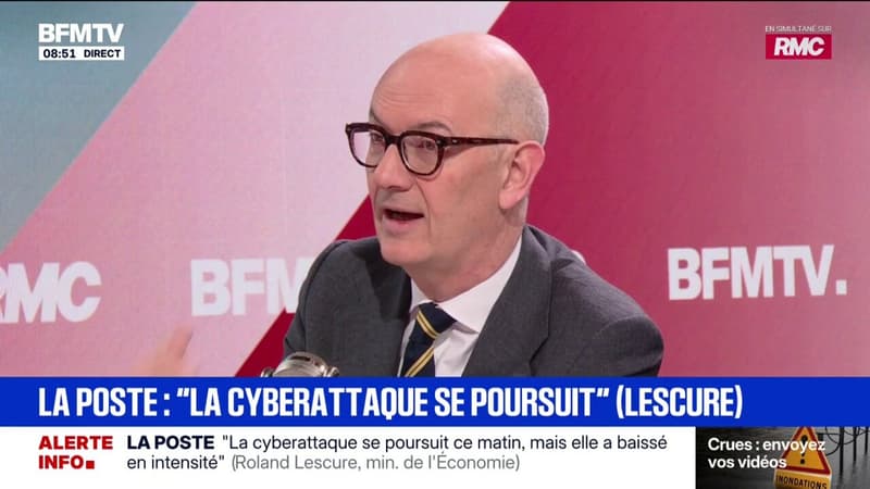 La cyberattaque à La Poste "se poursuit", indique Roland Lescure