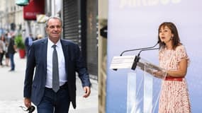 Renaud Muselier à Paris le 6 juillet 2021 et Carole Delga à Blagnac le 10 juillet 2023