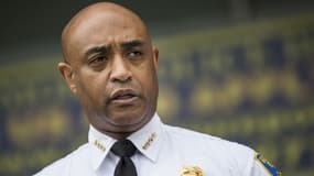 Le chef de la police de Baltimore Anthony Batts s'exprime à une conférence de presse sur la mort de Freddie Gray 