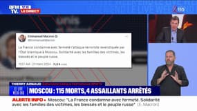 Moscou: Emmanuel Macron "condamne avec fermeté l'attaque terroriste"