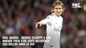 Real Madrid : Modric échappe à une amende pour être sorti récupérer son ballon dans la rue