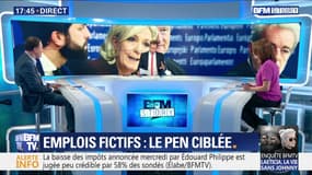 Emplois fictifs: Marine Le Pen ciblée