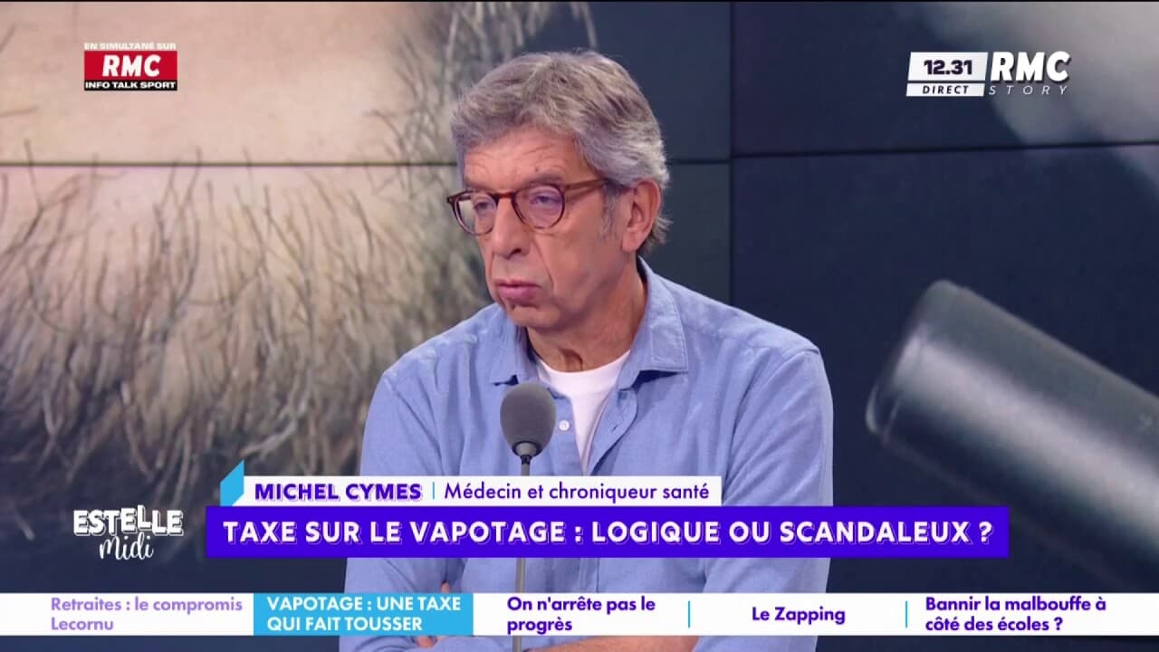 Taxe sur le vapotage : "Le vapotage est une bonne aide au sevrage",  explique Michel Cymes